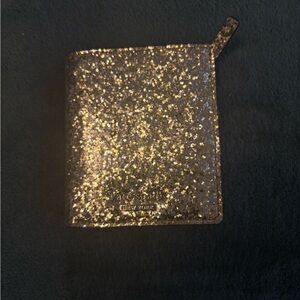 Kate Spade Gold Glitter Card Case